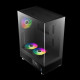 Gamdias кутия Case ATX - ATLAS E1 - 3 x 120 mm A-RGB, Digital Display, Tempered Glass