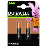 Акумулаторна батерия DURACELL R03 AAA, 900mAh NiMH, 1.2V, 2 бр. в опаковка