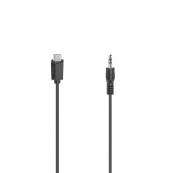 Hama Audio Cable, USB-C Plug - 3.5 mm Jack Plug, Stereo, 0.75 m
