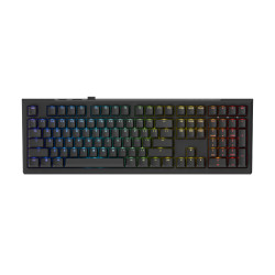 Ducky професионална геймърска механична клавиатура Professional Gaming Mechanical Keyboard One X Wireless Black - Ducky AI Switches [Linear], Bluetooth, 2.4