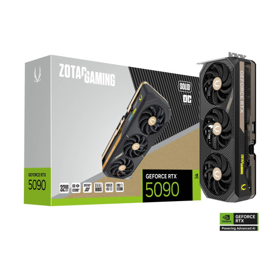 Видео карта ZOTAC GAMING RTX 5090 SOLID OC 32GB GDDR7