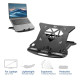 Foldable lightweight laptop stand ACT AC8150, 7 positions, Black Foldable lightweight laptop stand ACT AC8150, 7 positions, Black