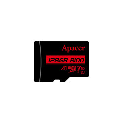Apacer карта памет microSDXC 128GB UHS-I U1 V10 A1 Class10, Adapter - AP128GMCSX10UB-R