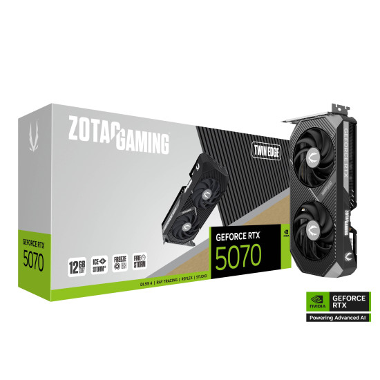 Видео карта ZOTAC GAMING RTX 5070 Twin Edge 12GB GDDR7 Видео карта ZOTAC GAMING RTX 5070 Twin Edge 12GB GDDR7