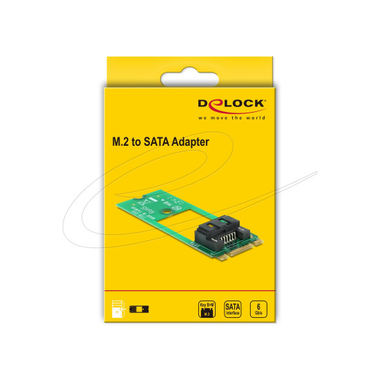 Delock Adapter M.2 Key B+M to SATA 7 pin - Form Factor 2260