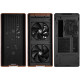 Case Lian-Li LANCOOL 217 Mid-Tower, Tempered Glass, Wood-Black