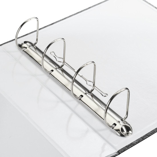 Hama Folder with 4-D Ring Mechanism, 70 mm Spine Width, with Slipcase, black/gr.