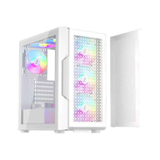 1stPlayer кутия Case ATX - TRILOBITE T7 White - 4 fans included