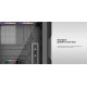 1stPlayer кутия Case ATX - TRILOBITE T7 White - 4 fans included