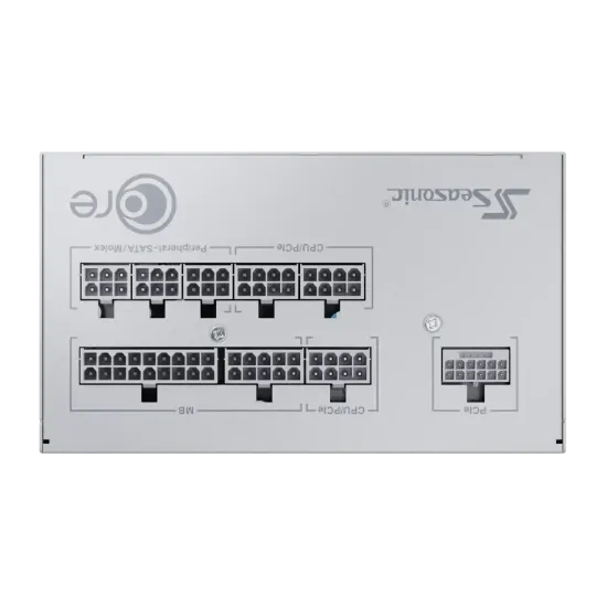Power Supply Unit Seasonic CORE GX White 850W 80+ Gold, Fully Modular, ATX 3.1, PCIe 5.1 Power Supply Unit Seasonic CORE GX White 850W 80+ Gold, Fully Modular, ATX 3.1, PCIe 5.1