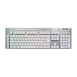 Безжична геймърска механична клавиатура Logitech G915X White Lightspeed - GL Tactile Switch