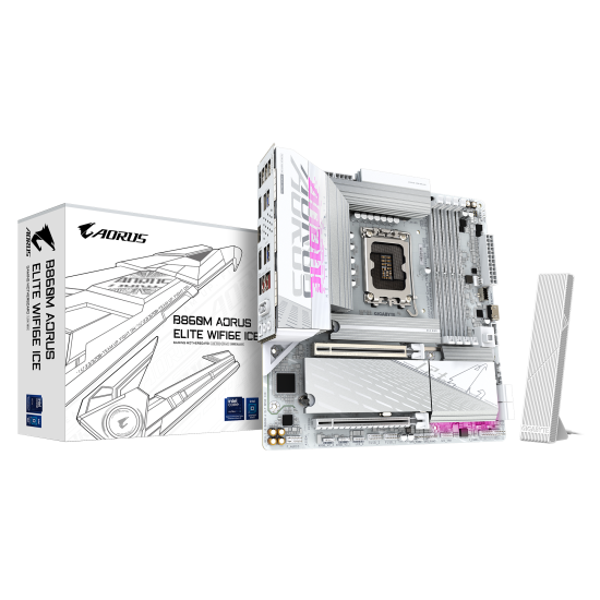 Motherboard GIGABYTE B860M AORUS ELITE WiFi 6E ICE, LGA 1851