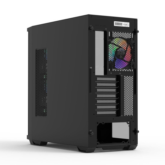 Case ZALMAN Z10 PLUS, Tempered Glass, RGB Mid-Tower, Black