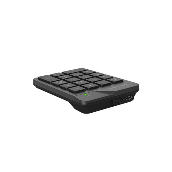 A4tech Digital Wireless 2.4Ghz Keyboard FGK21C, black, LiIon battery, USB-C charging