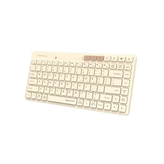 A4tech FBK26C AS Cafe Latte Fstyler wireless mini silent keyboard, Multi-mode, Cyrillic