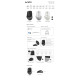 A4tech FB45CS Air'2 Stone grey wireless mouse, Dual mode, up to 2000 dpi, black