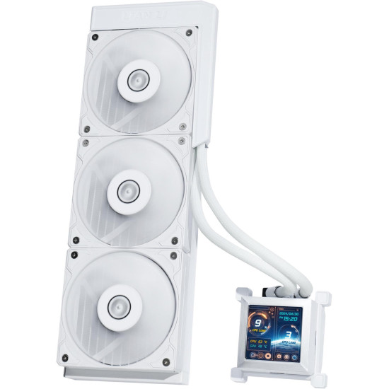 CPU Cooler Lian Li HydroShift LCD 360 Silent - White