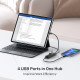 Unitek хъб HUB USB-C 4 port - 4 x USB3.0 Black - Y-3089Z01