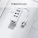 Unitek хъб USB 2.0 HUB 4 port White - Y-2146