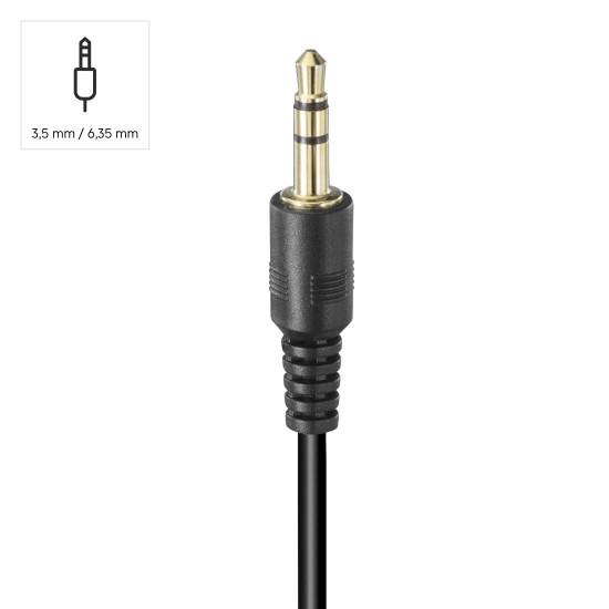 Hama “Shell II” Headphones, Over-Ear, Long Cable (2m), black