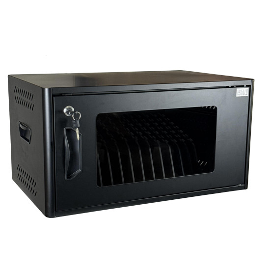 Universal charging cabinet for up to 12 tablets Estillo IP-2312 for wall mounting or freestanding, 12 x USB-C ports