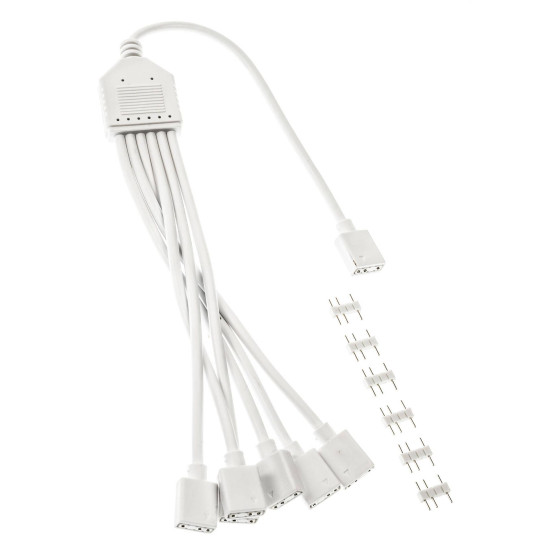 Cable Kolink ARGB 1-6 Splitter - 30 cm White