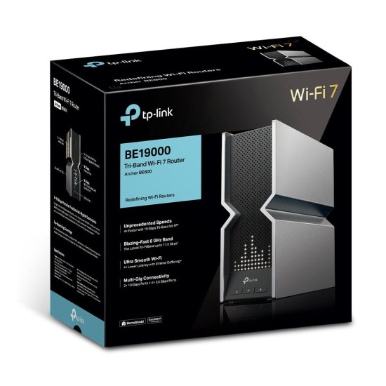 Wireless Router TP-Link Archer BE800 Tri-Band Wi-Fi 7