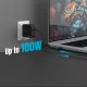 j5create JUP25102V Charger 220V- GaN 102W USB-C 2ports- for laptops, tablets, phones