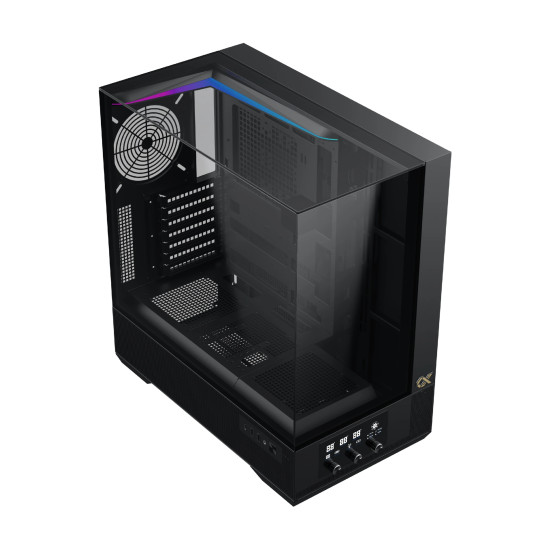 Xigmatek кутия Case EATX - Vision - 7 ARGB Fans, LCD Display Panel, Smart Fan Control