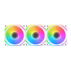 Xigmatek Комплект вентилатори Fan Pack 3-in-1 3x120mm - Starlink Ultra Arctic - Infinity Mirror, A-RGB