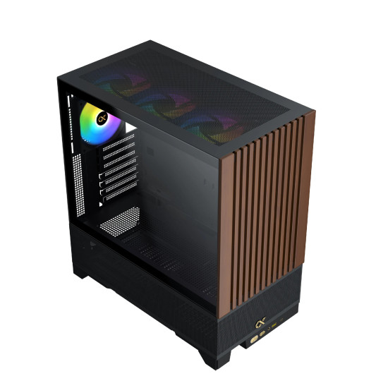 Xigmatek кутия Case EATX - Endorphin WD, Addressable RGB, Wood Xigmatek кутия Case EATX - Endorphin WD, Addressable RGB, Wood