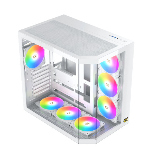 Xigmatek кутия Case EATX - Cubi II Arctic - 7 ARGB Fans Xigmatek кутия Case EATX - Cubi II Arctic - 7 ARGB Fans
