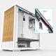 Zalman кутия Case mATX - P10 NAMU WHITE - Wood, USB-C