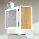 Zalman кутия Case mATX - P10 NAMU WHITE - Wood, USB-C