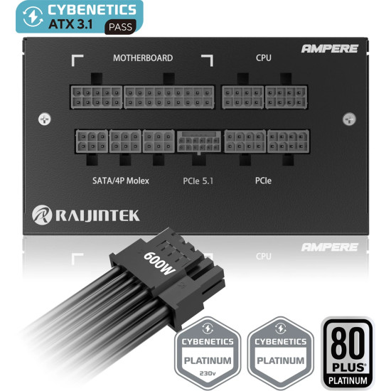 Raijintek захранване PSU ATX3.1 850W Platinum - AMPERE 850