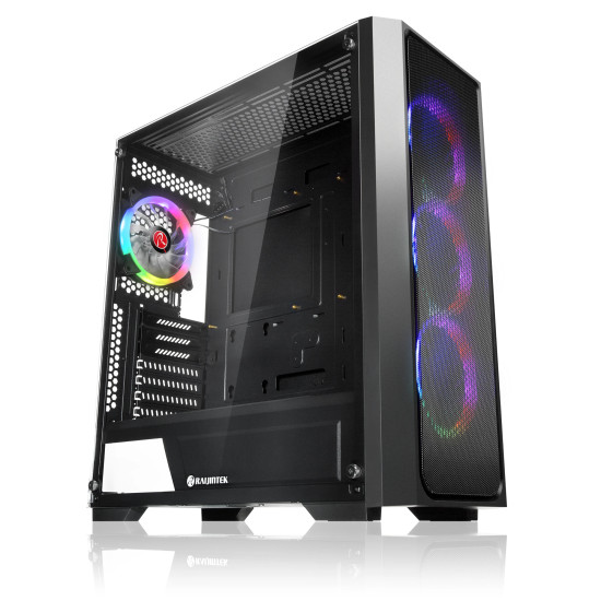 Raijintek кутия Case EATX - PONOS MS4 - 4 x 120mm ARGB Fans, Mesh