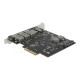 Delock PCI Express x4 Card to 2 x USB Type-C™ + 3 x USB Type-A - SuperSpeed USB 10 Gbps