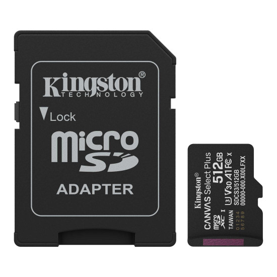Memory card Kingston Canvas Select Plus, microSDXC 512GB
