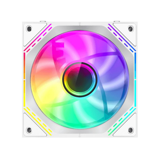 Gamemax Комплект вентилатори Fan Pack 3-in-1 3x120mm - FN12A-S3I White, Daisy-Chain, Addressable RGB