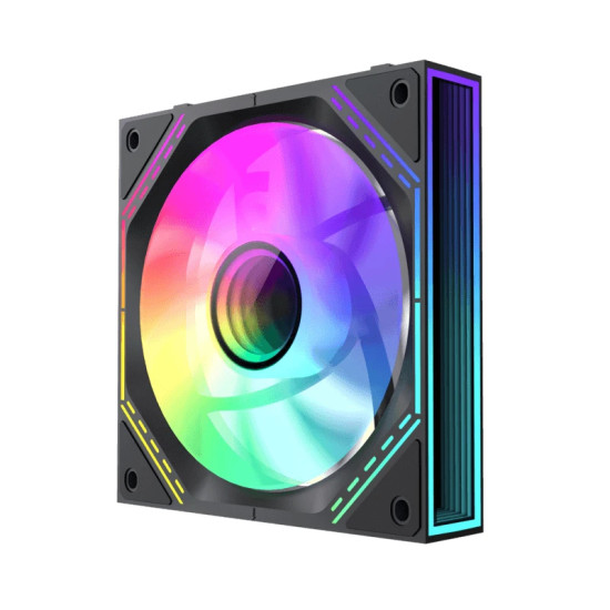 Gamemax Комплект вентилатори Fan Pack 3-in-1 3x120mm - FN12A-S3I-R Black, Reverse, Daisy-Chain, Addressable RGB