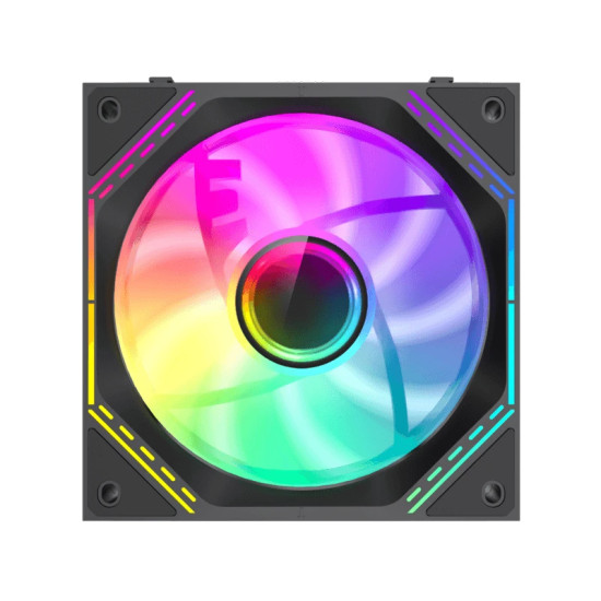 Gamemax Комплект вентилатори Fan Pack 3-in-1 3x120mm - FN12A-S3I-R Black, Reverse, Daisy-Chain, Addressable RGB