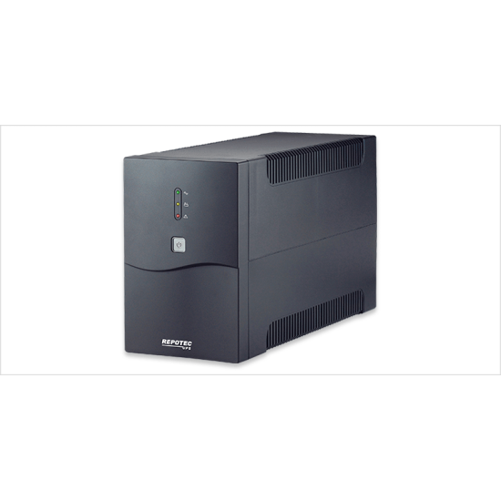 REPOTEC UPS LINE INTERACTIVE 3000VA SIMULATED SINE WAVE 4xSCHUKO 2xIEC-320 USB 2xRJ-45