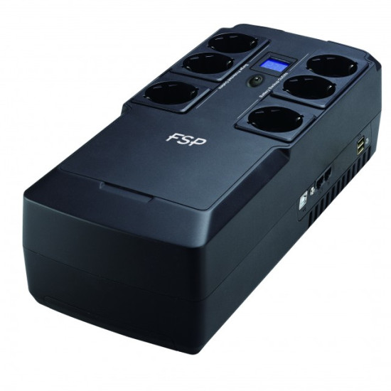 FORTRON UPS LINE INTERACTIVE 800VA SIMULATED SINE WAVE 6xSCHUKO USB 2xRJ-45