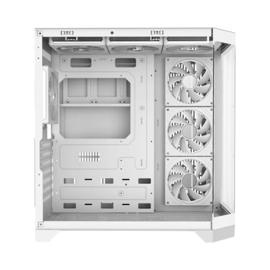 Gamemax кутия Case ATX - HYPE-A White - 4 x 120 mm Addressable RGB fans