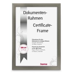 Hama “Chiaro” Plastic Frame, steel, 21 x 29.7 cm, DIN A4