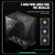 Gamemax кутия Case ATX - Infinity Pro Black - 5 x 120 mm Addressable RGB fans