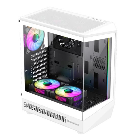 Gamemax кутия Case ATX - Vista COC AW - 5 x 120 mm A-RGB Fans, MB Plate COC Fan