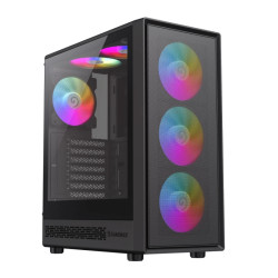Gamemax кутия Case ATX - Storm 2 AB - 6 x 120 mm Addressable RGB fans