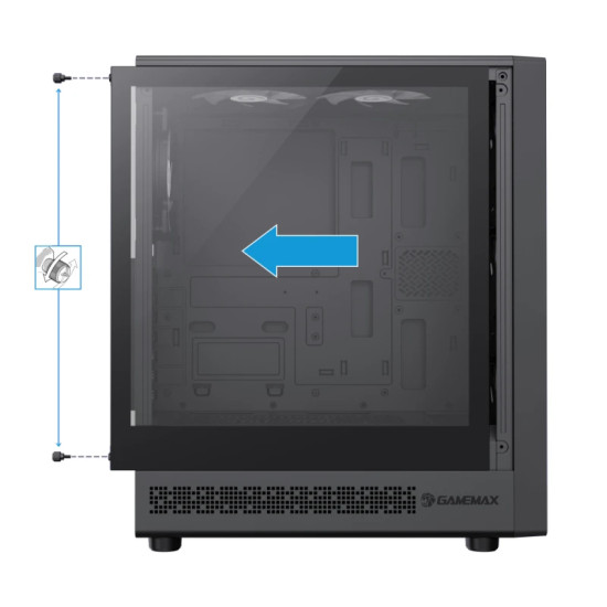 Gamemax кутия Case ATX - Storm 2 AB - 6 x 120 mm Addressable RGB fans Gamemax кутия Case ATX - Storm 2 AB - 6 x 120 mm Addressable RGB fans