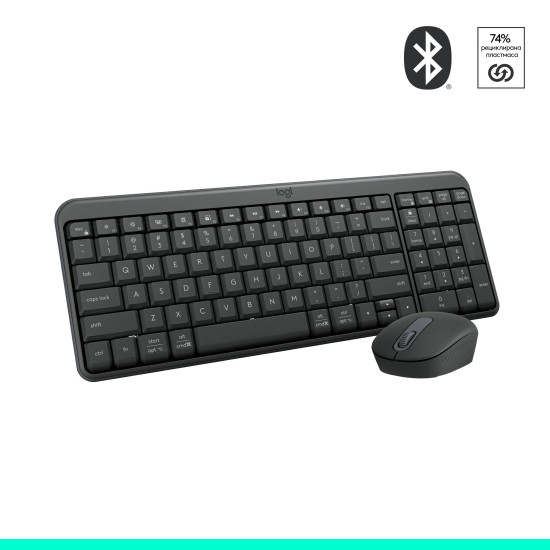 Wireless Keyboard and Mouse Logitech MK250 Graphite - BG Cyrilic Layout